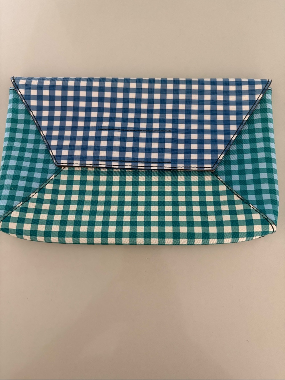 J. Crew Gingham Envelope Clutch. New with tags.